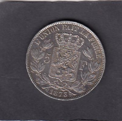 Beschrijving: 5 Francs fr LEOPOLD II